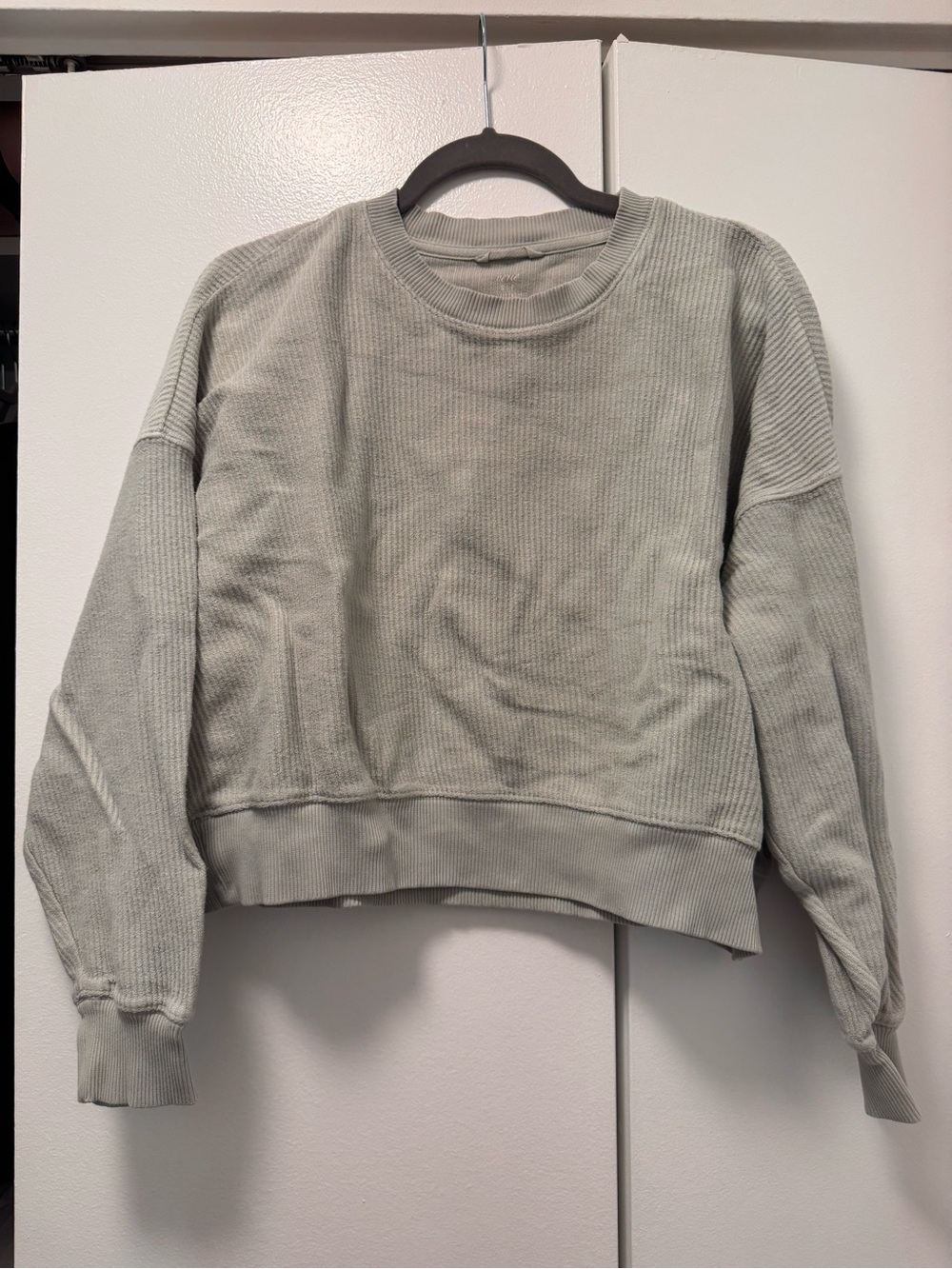 Aerie New Love Corded Cropped Sweatshirt